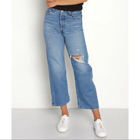 🔥🔥🔥NEW Levi's® Premium RIBCAGE STRAIGHT ANKLE JEANS - Picture 10 of 16